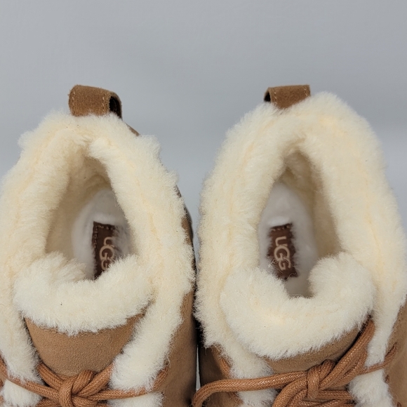 UGG Pumped Lace-Up Chestnut Suede Comfort Women's Slippers Size US 9/UK 7 NEW - Picture 11 of 11